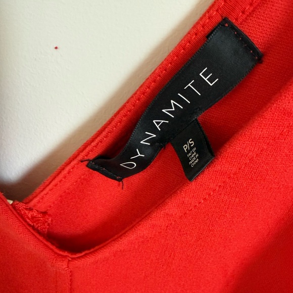 Dynamite Vivid Red Mini Dress - Picture 2 of 3